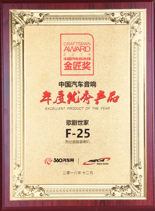 年度優(yōu)秀產(chǎn)品F25